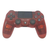 Controle Dualshock 4 Ps4 Crystal Red Original Sony