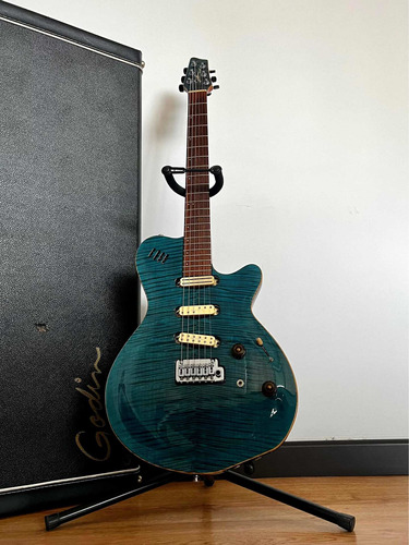 Godin Lgx Maple Top Azul 2000