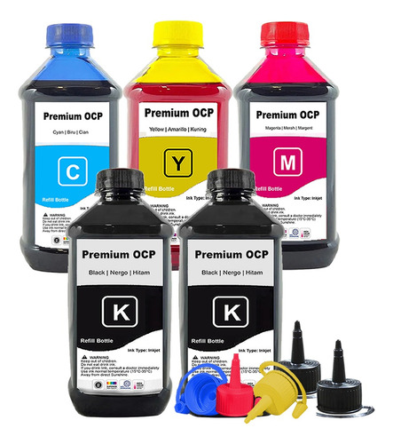 Refil 500ml Tinta Compatível Epson Tx133 Tx135 Xp241 Xp431