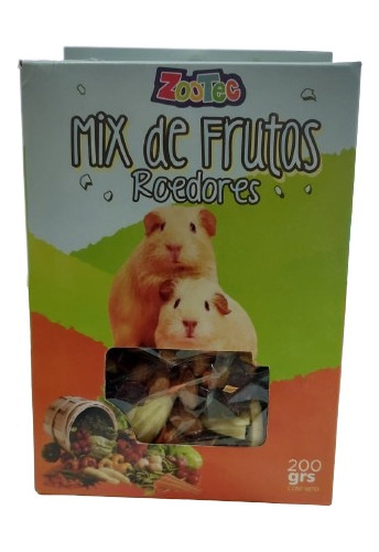 Mix De Fruta Para Roedores Zootec 200gr Maxscotas Pets Shop