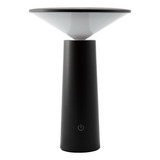 Lámpara De Mesa Led Negro Sensor Táctil Dimeable 4w Color De La Pantalla Blanco