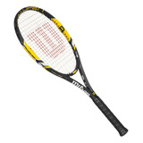 Raqueta Tenis Wilson Pro Open Grip 4 3/8 Con Encordado Y Antivibrador Grafito Alta Gama Aro 100 299 Gramos