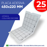 Kit 25 Placas Adesivas Refil 450x220 Para Armadilha Mosca Tecnofly