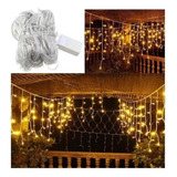 Cortina Luces Lluvia 100 Led 3 Mts Navidad 220v Efectos