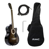 Guitarra Electroacústica Montana Negro Swamp Marca Rmc