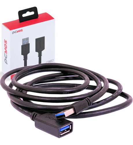 Extensor Usb 3.0 1 Mt 100% Cobre Não Perde Desempenho Rápido