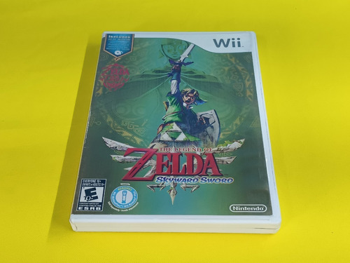 Zelda Skyward Sword Wii Caja, Portada Y Manuales *sin Juego*