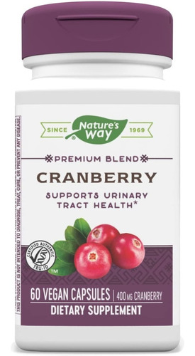 Nature's Way - Cranberry Urinary Support Urinario 60tabs Sabor Neutro