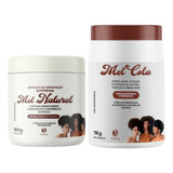 Kit Máscara Mel Natural + Mel Cola 1kg Modelagem Trihair