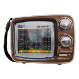 Radio Parlante Vintage Fm Am Sw Aux Usb Bateria Recargable 