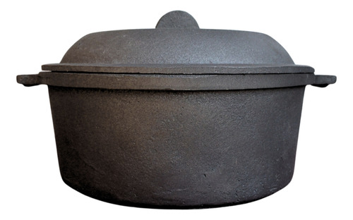 Cacerola Olla De Hierro Fundido- Fundición- Con Tapa-3 Lts.