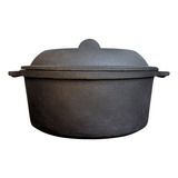 Cacerola Olla De Hierro Fundido- Fundición- Con Tapa-3 Lts.