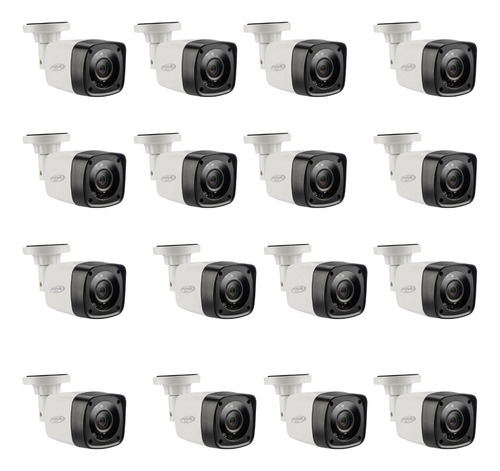 Kit Com 16 Cameras H020p 4x1 1.0mp Lente 2.8mm Hd 720p Ppa