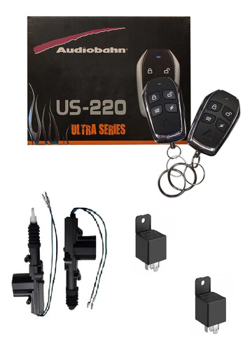 Kit Alarma Audiobahn Us-220 Con 2 Actuadores Y 2 Relays