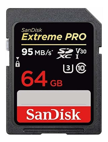 Cartão De Memória Sandisk Sdsdxxg-064g-ancin  Extreme Pro 64gb
