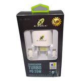 Carregador Turbo Pd 25w +cabo Usb-c/lightining