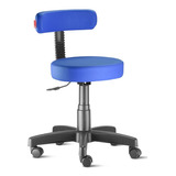 Cadeira Mocho Podologo Azul Royal
