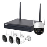 Kit Camaras Seguridad Wifi 3 Bullet 1 Pt 2mp Nvr Para Hogar