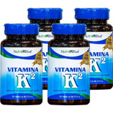 Combo 4 X Vitamina K2 Mk 7 Menaquinona 60 Cápsulas 