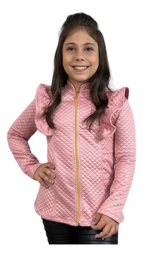 Casaco Feminino Infantil Blazer Jaqueta Menina Modinha Kids 