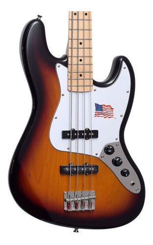 Contra-baixo Sx Jazz Bass 4 Cordas Alder Sunburst Regulado