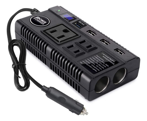 Inversor De Potencia Ansee 120w, Dc 12v/24v A 110v