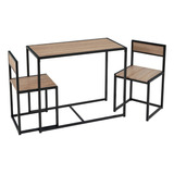 Juego De Mesa 3 Piezas Estilo Industrial Comedor Rustico