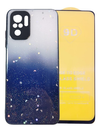 Funda Diseño + Cristal 9d Para Redmi Note 10 / Note 10s