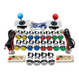 2 Jugadores Clásico Arcade Botones Joystick Estilo7