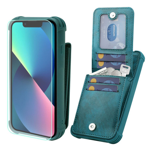 Vanavagy Funda Cartera Case Leather Para iPhone