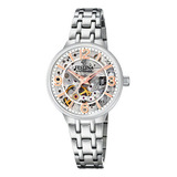 Reloj Festina  Mujer F20614.1 Skeleton Acero Analogico Color Del Fondo 0.0