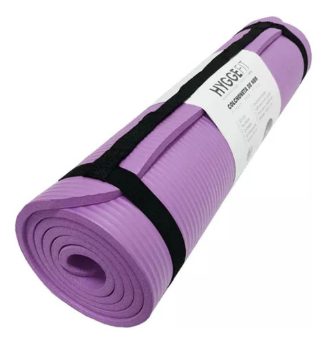 Colchoneta Mat Yoga 8mm Enrollable Pilates Con Correa Nbr