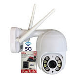 Kit Camera Wifi 5g Yoosee Ip + Cartão De Memória Sd 64gb