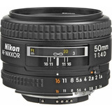 Lente Fijo Nikon Af Nikkor 50mm F/1.4d Enfoque Automático 