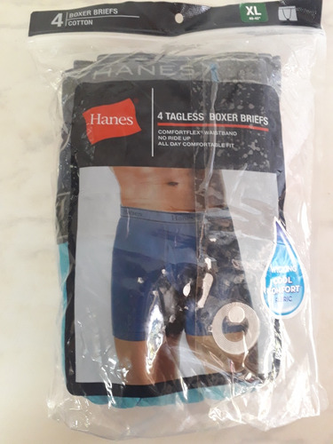 Set De 4 Boxers Marca Hanes Talla Xl