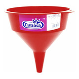 Embudo Chico 600 Ml Plástico Resistente Cubasa Rojo