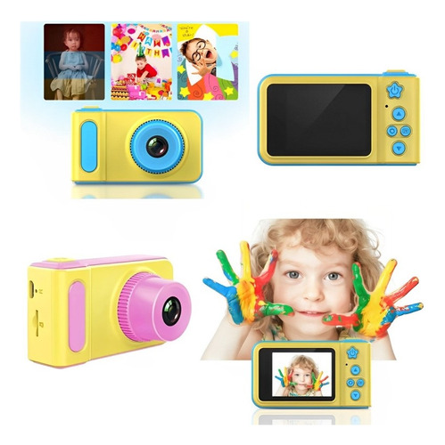 Mini Câmera Digital Filmadora Infantil Para Criança Alça