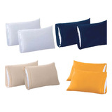 Pack 4 Par De Fundas De Almohada Suaves Esencial Concord 