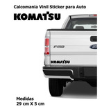 Vinil Sticker Calcomanía Auto Komatsu