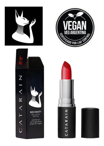 Catarain Labial Red  Vanity Rojo Matte