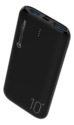 Powerbank Carga Rapida Dusted 10000mah 20w Negro