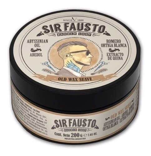 Cera Barbería Sir Fausto Pomada Cabello 100gr (x1 Unidad) Fijacion Suave