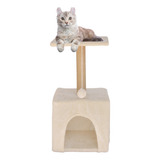 Catzy F Juguete Poste Rascador Gato Juego Casa Cama Catnip