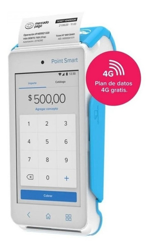 Mercado Pago Point Smart Chip 4g + Posnet Tactil Qr Ahora 12