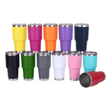 Paquete De 12 Piezas Vaso Térmico De Acero Inoxidable 30 Oz 