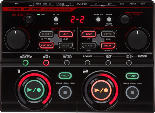 Boss Rc-202 Loopstation Táctil, 2 Tracks, 3 Hrs. Para Grabar