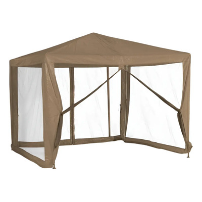 Toldo Carpa Con Malla Mosquitero 3x3 M Gris Claro | Meses sin interés