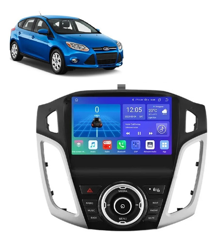 Central Multimídia Android Ford Focus 2014-2019 4+64gb 9p