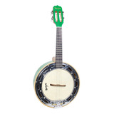 Banjo Rozini Rj11 Elvd Studio Eletrico Verde Mogno Laminado