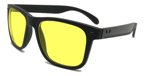 Anteojo Wayfarer Con Filtro Amarillo Night Drive Polarizado.